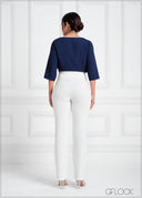 High Waist Straight Leg Pant - 050523