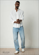 Creased-Effect Shirt - 281026