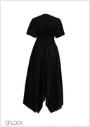 Smocking Detailed Dress - 231225