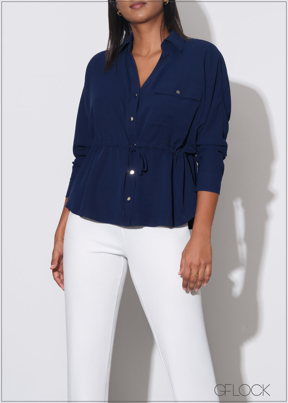 Pocket Detailed Long Sleeve Top - 070725