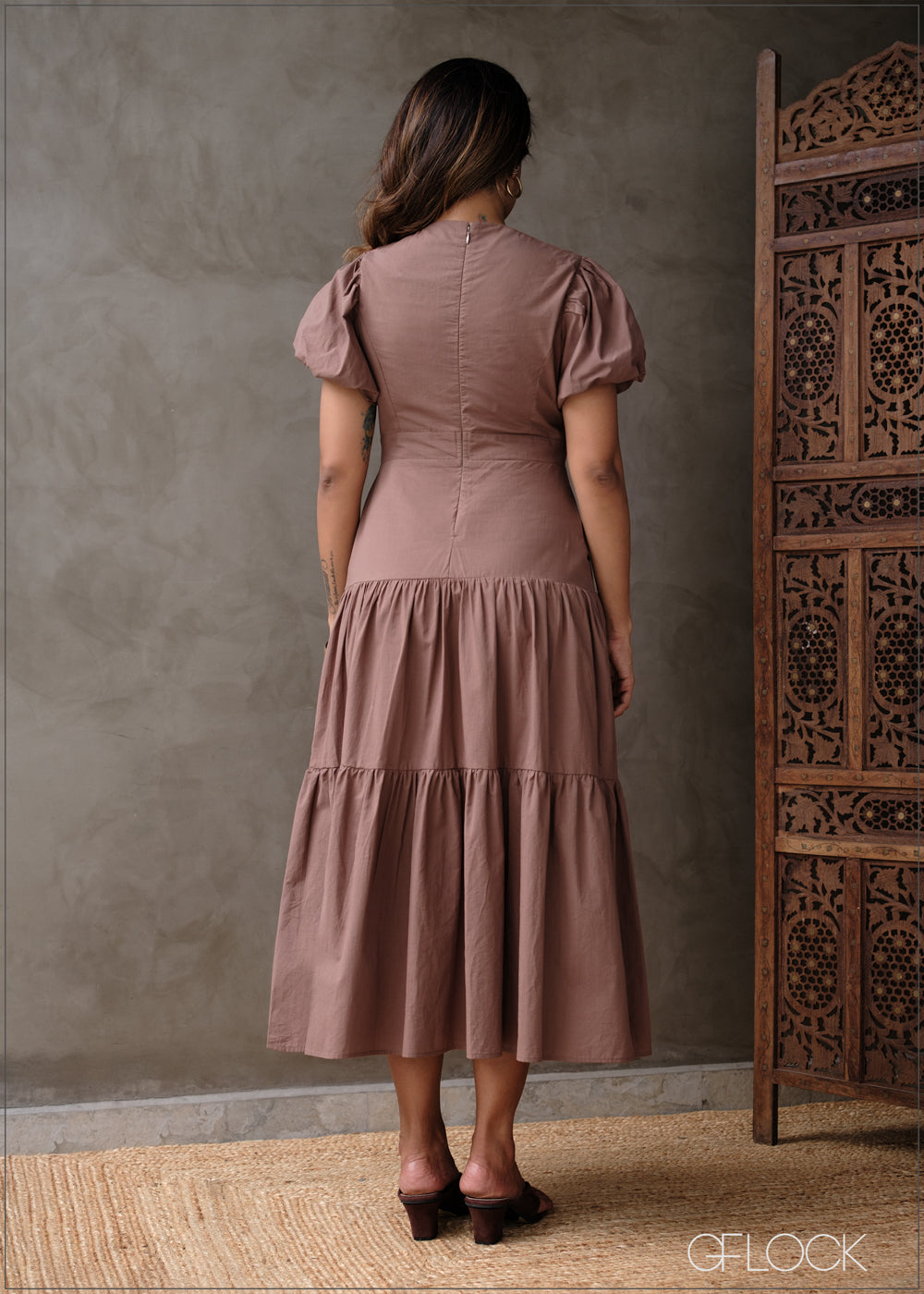 Puff Sleeve Dress - 131025