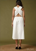 Smocked Midi Dress - 100726
