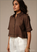Dobby Crop Top - 250926