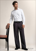 Grey Pleated Pant - Long Length - 090926