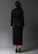 Front Slit Detailed Dress - 020525