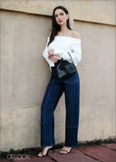 Pocket Detail Jean - Long Length - 090425