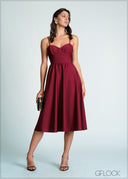Backless Strappy Midi Dress - 170726