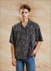 Revere Collar Short Sleeve Shirt - 100424 - 01