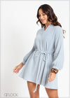 Full Sleeve Mini Dress - 041124