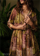 Printed Shirt Dress - 210326