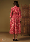 Printed Shirt Dress - 110426