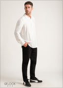 Half Placket Long Sleeve Shirt - 171024