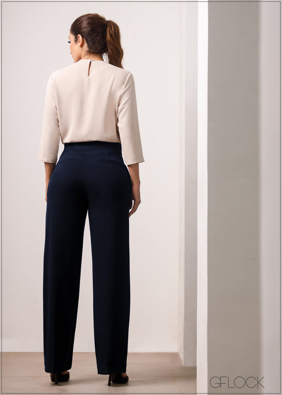 Straight Leg Pant With Pockets - 251023