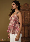 Strappy Printed Top - 110426