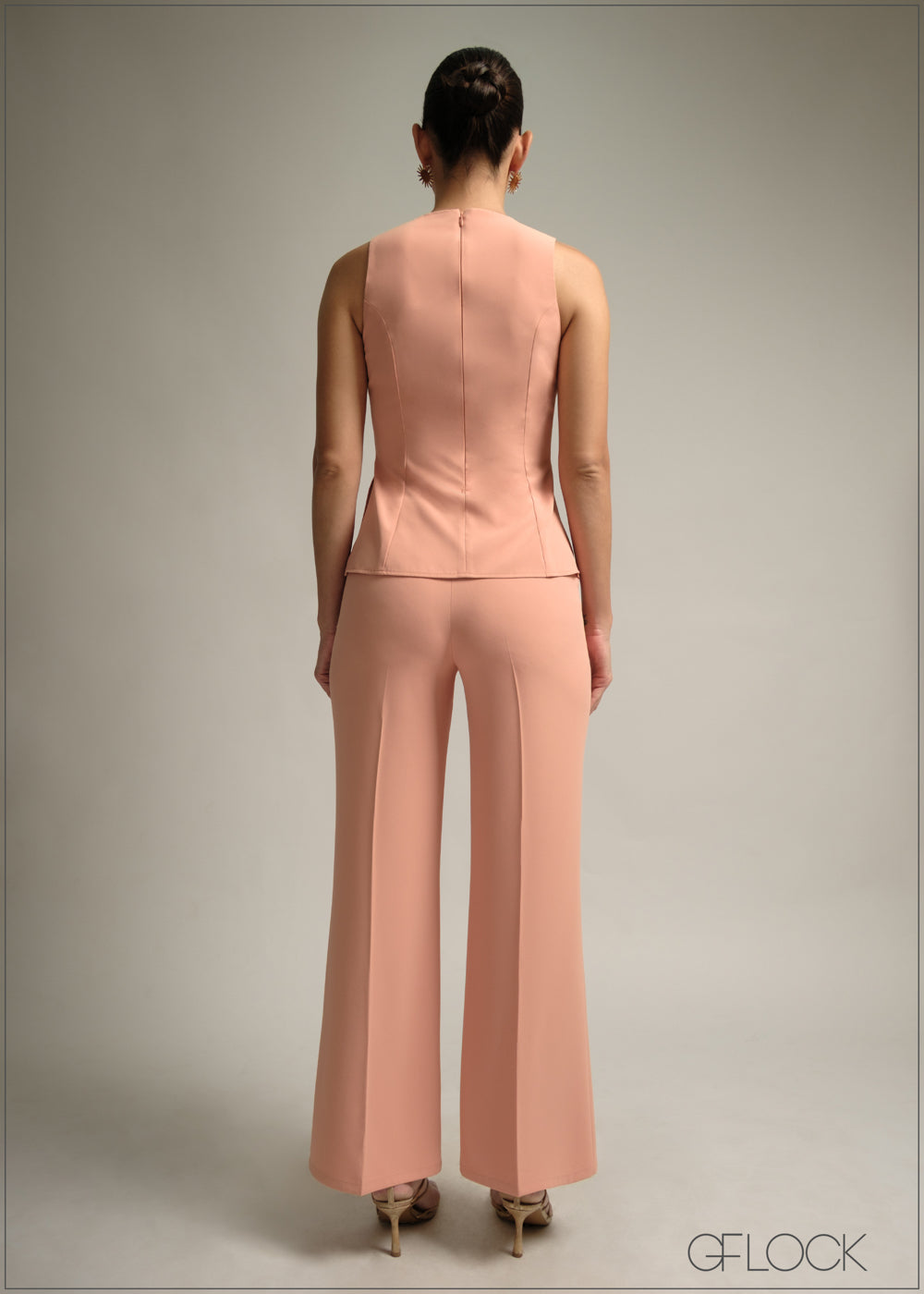 Side Slit Peplum Top - 220825