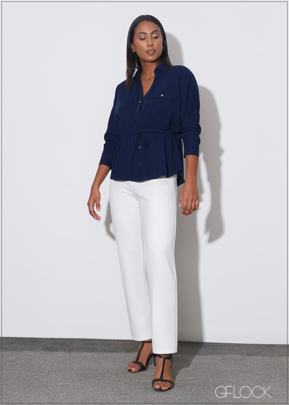 Pocket Detailed Long Sleeve Top - 070725