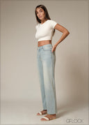 Light Wash Straight Leg Jean - Short Length - 230226D