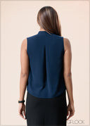 Front Pleat Top - 160525