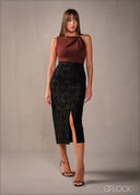 Sleeveless Trim Detailed Top - 160326