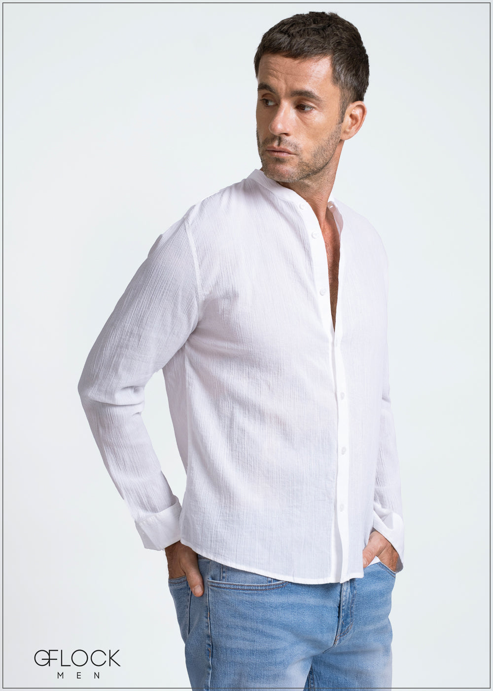 Creased-Effect Shirt - 140525