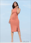 Cut-Out Detailed Bodycon Midi Dress - 201123