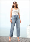 Straight Leg Light Wash Jean - 010624