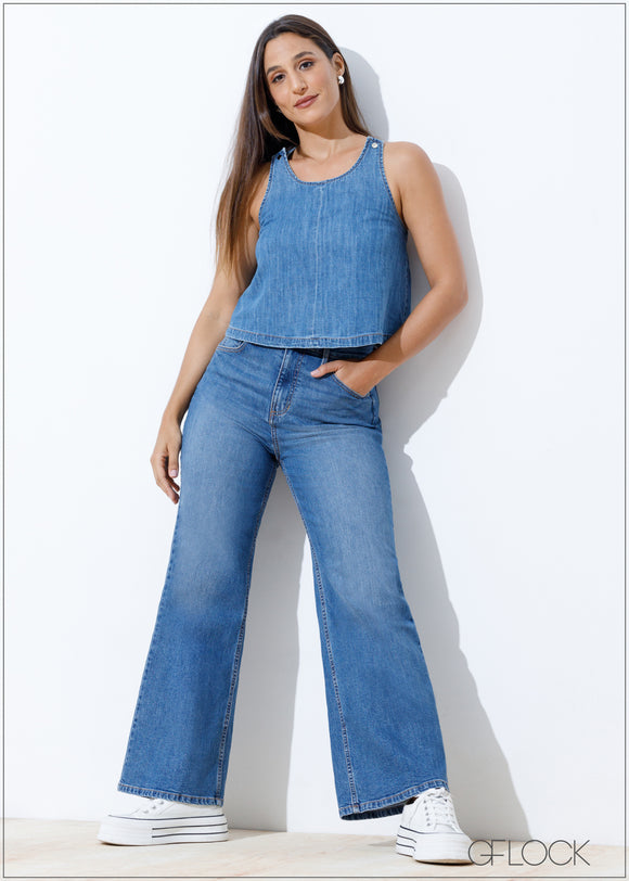 Wide Leg Jean - Long Length - 140824