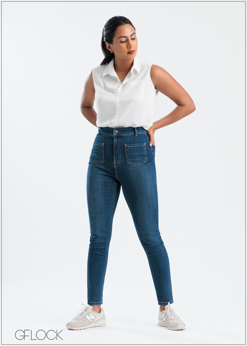 Front Pocket Detail Jean - 250625