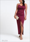 Sleeveless Pleated Detail Maxi Dress - 260525