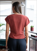 Side Gathered Top - 070826