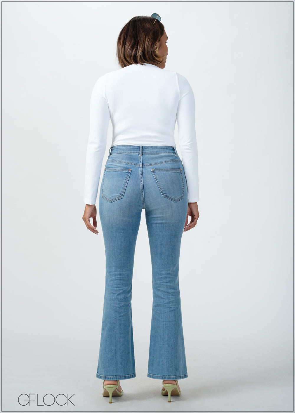 Light Wash Bootcut Jean - Long Length - 270725