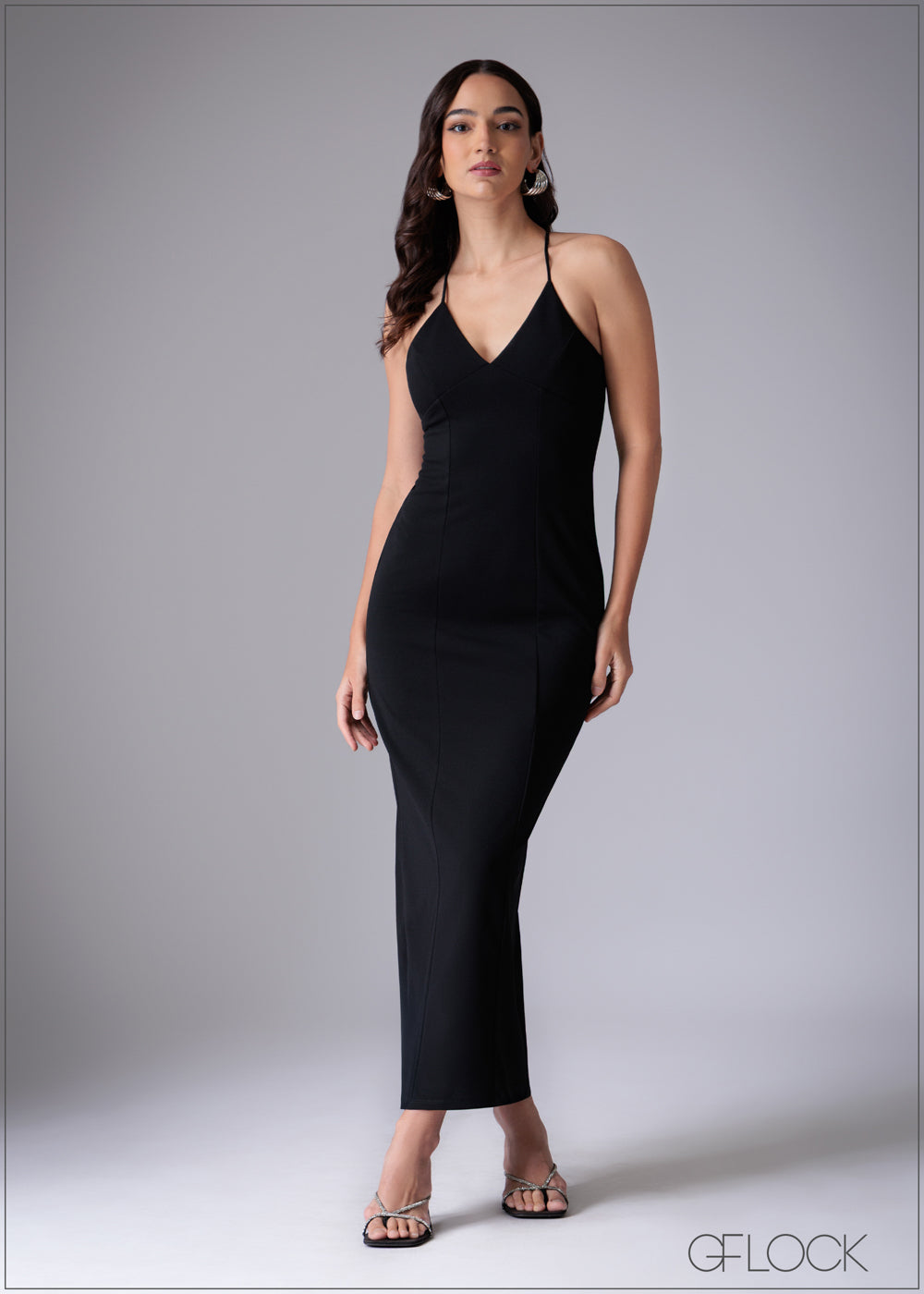 Strappy Bodycon Maxi Dress - 110725