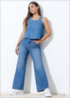 Wide Leg Jean - Short Length - 140824