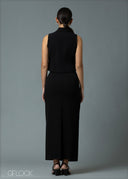 Long Skirt With Trim - 220925