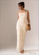 Cowl Neck Maxi Dress - 121026