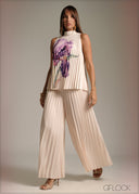 High Waist Pleated Pant - 120226