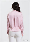 Long Sleeve Satin Shirt - 310325