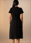 Knot Detail Midi Dress - 180926
