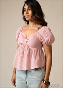 Puff Sleeve Top - 300626