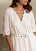 V-Neck Dress - 290526C