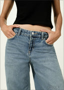 Low Waist Wide Leg Jean - Short Length - 030626