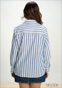 Stripe Oversized Top - 130826