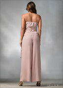 Front Pleat Detailed Tube Top - 270625
