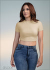 Ribbed Crop Tee - 050724