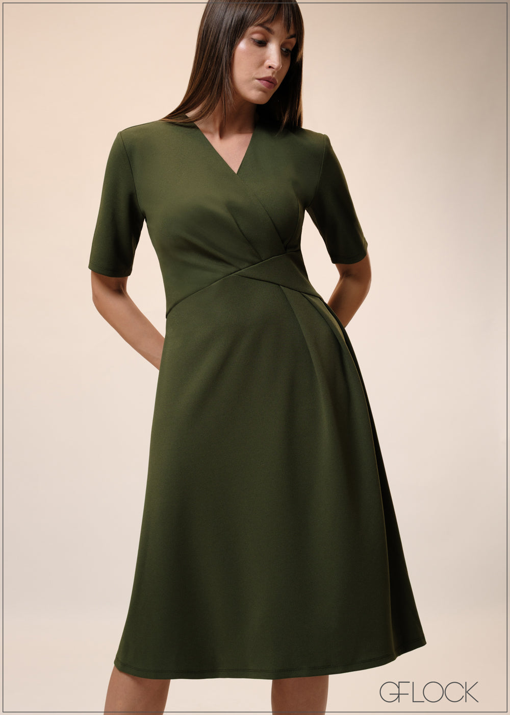 V-Neck Dress - 241025