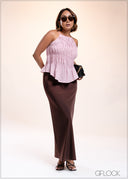 Gathered Crop Top - 040825