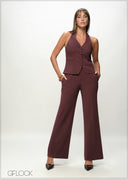Straight Leg Flare Pant - 090226