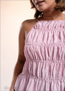 Gathered Crop Top - 040825