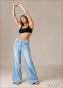 Low Waist Wide Leg Jean - Long Length - 210326D