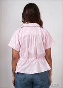 Button Down Cotton Top - 280826